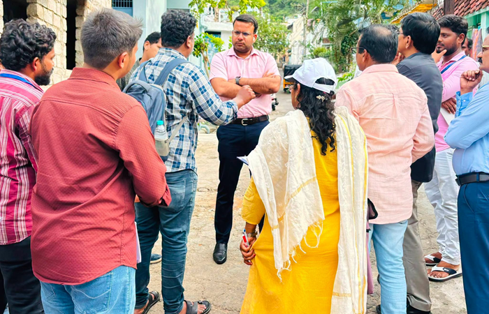 GVMC Commissioner reviews ongoing SIR process in Bheemunipatnam Zone
